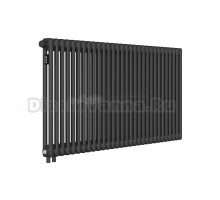 Радиатор стальной трубчатый Kohr Heim SRC01-2057/30H01DB 2 трубы, 30 секций, нижнее универсальное подключение, черный