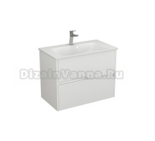 Тумба с раковиной Veneciana Veneto 80 подвесная, матовая белая