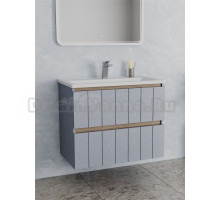 Тумба с раковиной Veneciana Tellaro 80 подвесная, азур