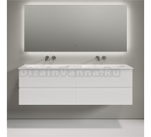 Тумба с раковиной Sancos Folk 160 подвесная, bianco, раковина CN7023wx