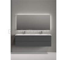 Мебель для ванной комнаты Sancos Folk 160 подвесная, grey soft, раковина CN7023