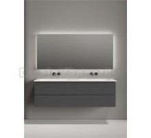 Мебель для ванной комнаты Sancos Folk 160 подвесная, grey soft, раковина CN7023wx