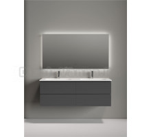 Мебель для ванной комнаты Sancos Folk 140 подвесная, grey soft, раковина CN7022