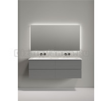 Мебель для ванной комнаты Sancos Folk 140 подвесная, ergraut soft, раковина CN7022wx