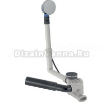 Слив-перелив для ванны Geberit 150.520.21.6 52 мм, полуавтомат, хром, с сифоном