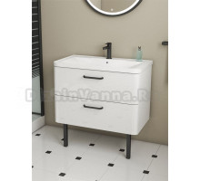 Тумба с раковиной Veneciana Tibr 100 подвесная, матовая белая