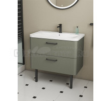 Тумба с раковиной Veneciana Tibr 80 подвесная, олива