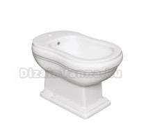 Биде напольное Caprigo Borgo глянцевое белое