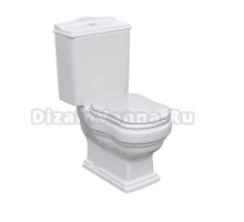 Унитаз-компакт напольный Caprigo Borgo с микролифтом, глянцевый белый