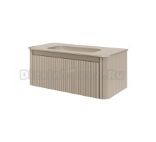 Тумба под раковину без столешницы Armadi Art Voi 100 подвесная, рифленая, daphne