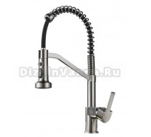 Смеситель для кухни Haiba HB73826-3 оружейная сталь