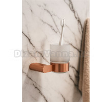 Стакан для ванной комнаты Knotlor SC102RB, бронза