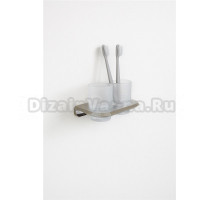 Стакан для ванной комнаты двойной Knotlor SC1032C, хром