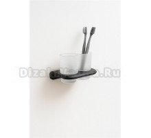 Стакан для ванной комнаты двойной Knotlor SC1032BL, черный