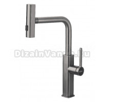 Смеситель для кухни Haiba HB73824-3 оружейная сталь