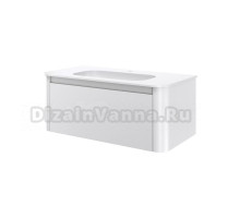 Тумба с раковиной Armadi Art Voi 100 подвесная, matt white