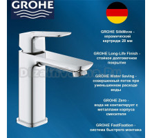 1017550000 GROHE Cubeo Смеситель для раковины цвет: хром