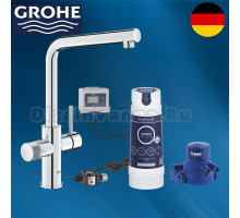 30589000 GROHE Blue Pure Смеситель для кухни с функцией фильтрации воды, цвет: хром