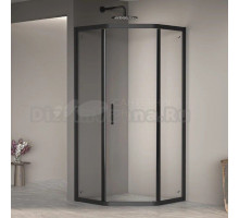 Душевой уголок RGW Passage PA-86B 38088600-14N 1000x1000x1950, профиль черный