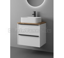 Тумба с раковиной Veneciana Torno 65 подвесная, матовая белая