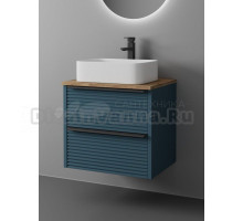 Тумба с раковиной Veneciana Torno 65 подвесная, матовая сине-зеленая