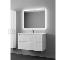 Мебель для ванной комнаты Veneciana Alterno 100 подвесная, матовая белая