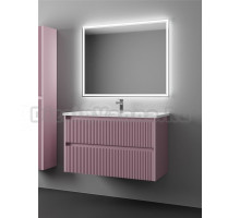 Мебель для ванной комнаты Veneciana Alterno 100 подвесная, матовая пудровая