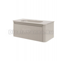 Тумба с раковиной Armadi Art Voi 100 подвесная, рифленая, cashmere