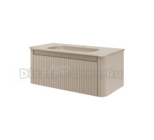 Тумба с раковиной Armadi Art Voi 100 подвесная, рифленая, daphne