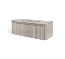 Тумба с раковиной Armadi Art Voi 120 подвесная, рифленая, cashmere