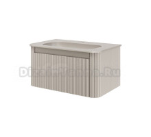 Тумба с раковиной Armadi Art Voi 80 подвесная, рифленая, cashmere