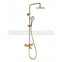 Душевая стойка Caprigo Don 53-310-BRG матовое золото