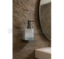 Дозатор для жидкого мыла Knotlor LD101GM настенный, вороненая сталь