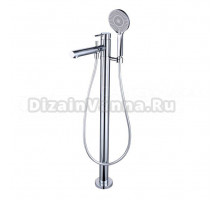 Напольный смеситель для ванны с душем Caprigo Don 53-013-CRM С ВНУТРЕННЕЙ ЧАСТЬЮ, хром
