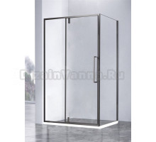 Душевой уголок Vincea Slim-N VSR-4SNP1012CLGM 120х100, профиль вороненая сталь, стекло прозрачное