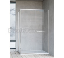 Душевой уголок Vincea Slim Soft VSR-1SS9012CLBN 120x90, профиль брашированный никель, стекло прозрачное
