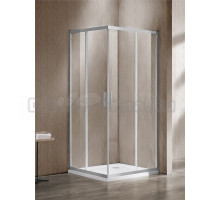 Душевой уголок Vincea Garda VSS-1G8012CLBN 120x80 см, профиль брашированный никель, стекло прозрачное