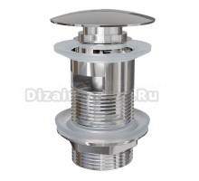 Донный клапан для раковины Knotlor с переливом, хром