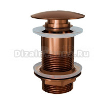 Донный клапан для раковины Knotlor без перелива, бронза