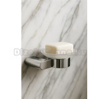 Мыльница Knotlor SD102C стеклянная, хром