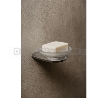 Мыльница Knotlor SD103C стеклянная, хром