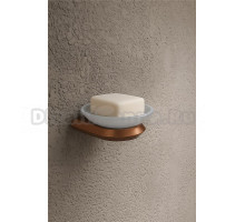 Мыльница Knotlor SD103RB стеклянная, бронзовая