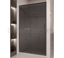 Душевая дверь в нишу Vincea Stella VDS-1ST120CGB 120 см, профиль матовый черный, стекло тонированное