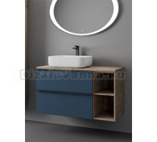 Тумба с раковиной Veneciana Sangro 100 подвесная, индиго