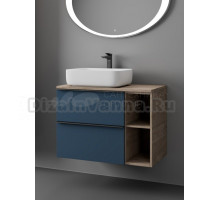 Тумба с раковиной Veneciana Sangro 80 подвесная, индиго