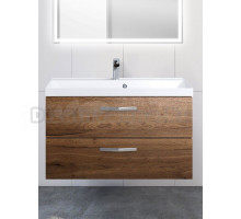 Тумба с раковиной BelBagno Aurora 90 rovere tabacco, ручки матовый хром