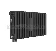 Радиатор стальной трубчатый Kohr Heim SRC01-3030/14H01DB 3 трубы, 14 секций, нижнее универсальное подключение, черный