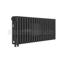 Радиатор стальной трубчатый Kohr Heim SRC01-3030/18H01DB 3 трубы, 18 секций, нижнее универсальное подключение, черный