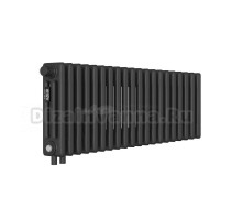 Радиатор стальной трубчатый Kohr Heim SRC01-3030/20H01DB 3 трубы, 20 секций, нижнее универсальное подключение, черный