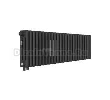 Радиатор стальной трубчатый Kohr Heim SRC01-3030/24H01DB 3 трубы, 24 секции, нижнее универсальное подключение, черный